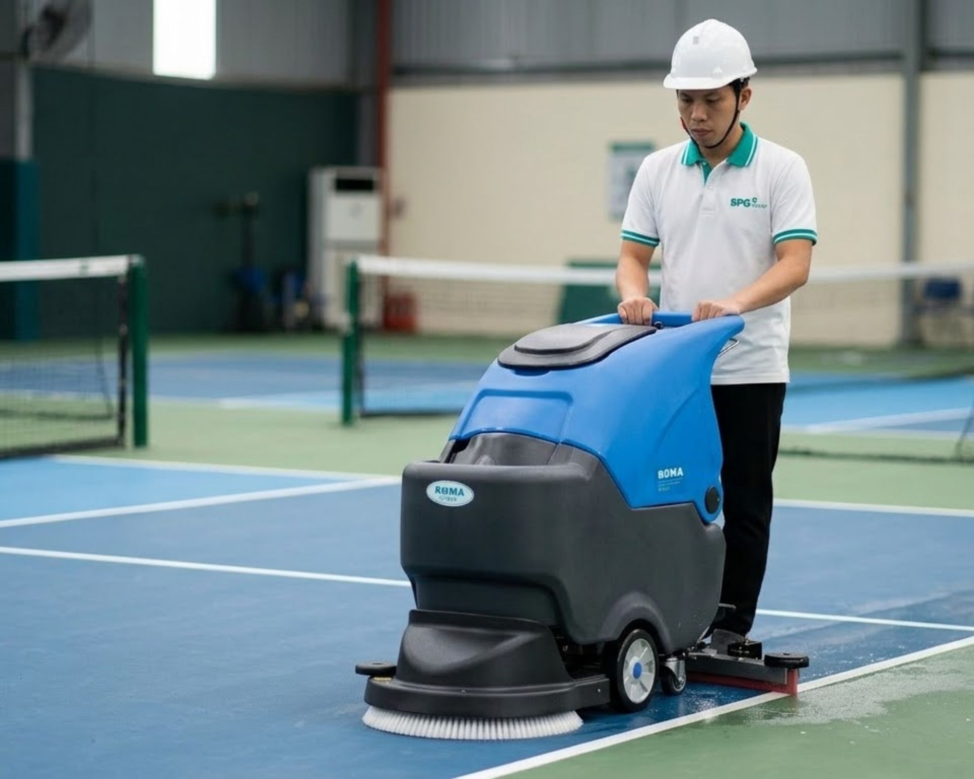Pickleball Court Cleaning in Vietnam for Clubs, Schools and Sports Facilities