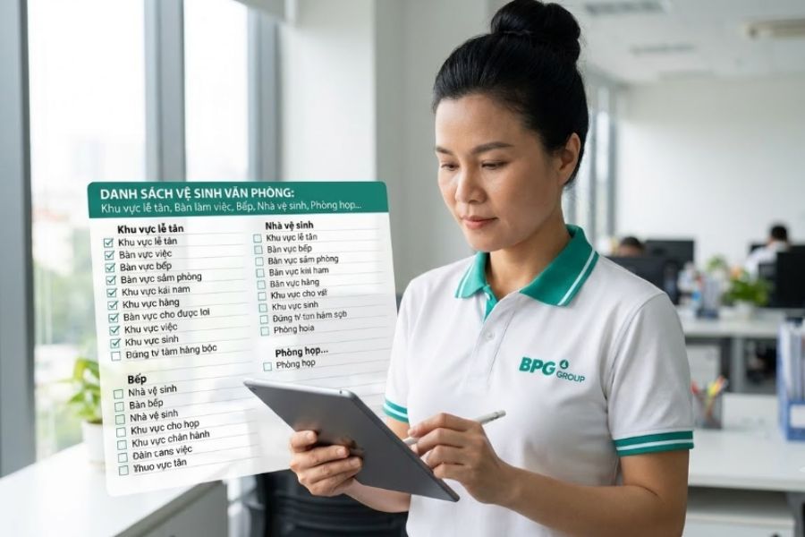 Checklist công việc tạp vụ theo khu vực và mẫu hợp đồng dịch vụ tạp vụ